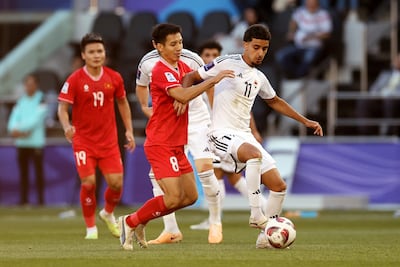 Iraq international Zidane Iqbal (no 11) is to play in the charity match. Getty Images