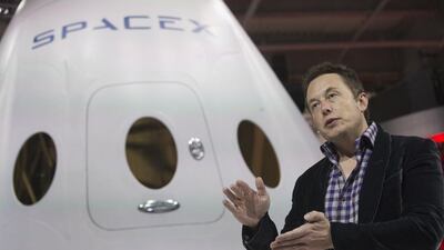 Elon Musk unveils SpaceX’s Dragon V2 spacecraft which may one day soon be capable of flying humans to Mars. Mario Anzuni / Reuters