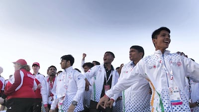 Special Olympics host town closing ceremony in Global Village. Reem Mohammed / The National