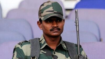 Security guard at Nagpur this week.