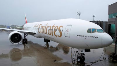 Emirates 100th 777-300ER which it received in October. Courtesy Boeing