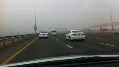 UAE motorists warned to exercise caution as the next two days have been forecast to be foggy.