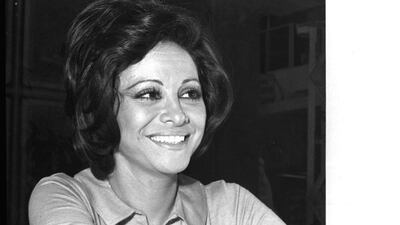 Faten Hamama, who died on Saturday aged 83, was known simply as “the lady of the Arabic screen”. Photo: AFP / HO