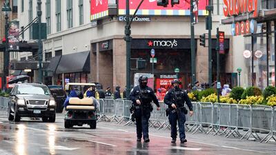 Some of the parade was pre-taped for the television broadcast. EPA