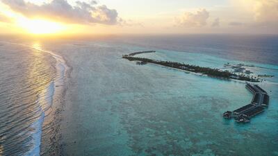 Le Meridien Maldives Resort & Spa is on Thilamaafushi island. All photos: Le Meridien Maldives Resort & Spa