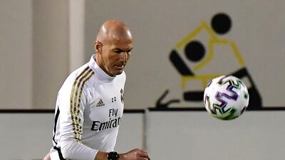 Real Madrid manager Zinedine Zidane. AFP