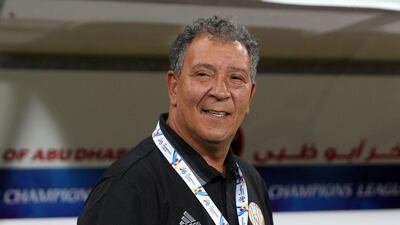 Al Jazira manager Henk ten Cate looks on during the Asian Champions League Group B match against Qatar's Lekhwiya on April 25, 2017, at the Mohammed bin Zayed Stadium in Abu Dhabi, UAE. Nezar Balout / AFP