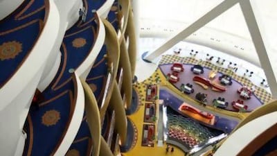 Burj Al Arab teamed up with Groupon Middle East's black label newsletter to raise awareness about the hotel's exclusive offerings. Pawan Singh / The National