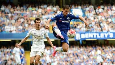 Eden Hazard has struggled to replicate the form he showed last season. Facundo Arrizbalaga / EPA