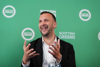 Green Party leader Zack Polanski in Glasgow. PA