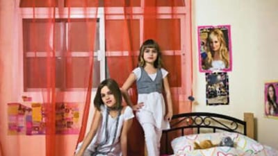 Olivia and Bea were pampered with the full works; manicure, pedicure, blow-dry, make-up and hair extensions with diamonds.