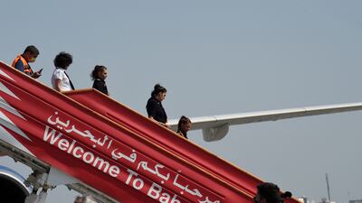 Passengers will still be required to test for Covid-19 on arrival in Bahrain. AFP