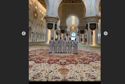 It was not clear who Ramos was with at the mosque. Courtesy sergioramos / Instagram