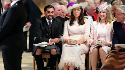 Scotland's First Minister Humza Yousaf at St Giles' Cathedral. AP