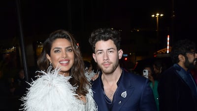 Chopra with her husband singer Nick Jonas