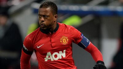 Patrice Evra during his playing days at Manchester United. AFP
