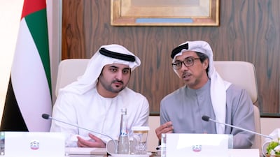 Sheikh Mohammed bin Rashid, Vice President, Prime Minister and Ruler of Dubai, chairs a Cabinet meeting at Qasr Al Watan in Abu Dhabi. Photo: Sheikh Mohammed bin Rashid