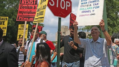 US protesters against Israel's actions in Gaza. The Israeli PM has been deaf to the international outcry. (Photo: Mark Wilson/Getty Images/AFP)