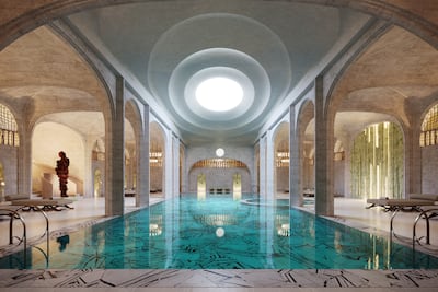Image of the underground spa pool area. Photo: Maybourne