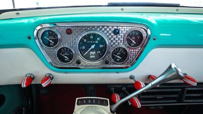 The truck is fitted with a Jeep air-conditioning system. Victor Besa / The National