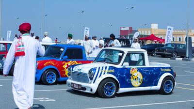 Modified classic Mini Coopers at Drive and Meet. Leslie Pableo for The National