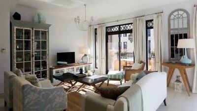 O' Donnell has created a clean, clutter-free space that capitalises on the natural light that floods in through the double windows. Satish Kumar / the National