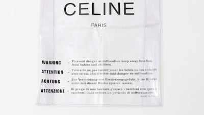 Celine released a 'plastic bag' bag that cost $600 in 2018. Photo: Celine