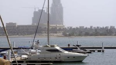 The Al Hamra village area , as seen from Al Hamra Marina in RAK, will be the site the America's Cup race village.