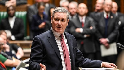 Labour Party leader Keir Starmer during the weekly session of Prime Minster's Questions. AFP