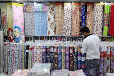 Golden Oskar, a garment and textile shop in Meena Bazar. Pawan Singh / The National