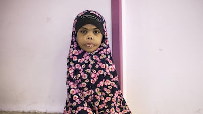 Amani Salah, 18, following her kidney dialysis treatment. She is from El Khader near Bethlehem but lives at the hospital for full-time care.