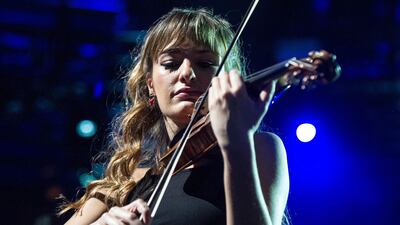 Nicola Benedetti says her determination comes from her parents. Getty Images