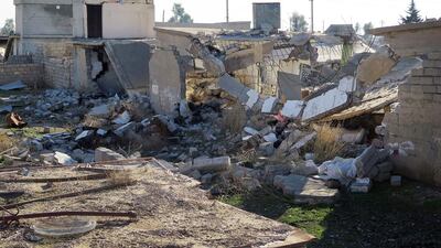 A photo released by Amnesty International on January 19, 2016 showing destroyed homes in the village of Barzanke in Iraq's northeastern Diyala province. Kurdish forces have destroyed thousands of homes in northern Iraq in an apparent attempt to uproot Arab communities, Amnesty International said. Amnesty International/AFP Photo
