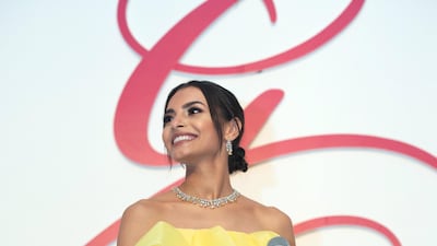 Carmen Soliman at the Global Gift Gala, at the Waldorf Astoria Dubai Palm Jumeirah, Dubai on Tuesday, December 17. Courtesy Faux Consultancy