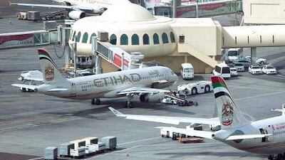 14/06/10 - Abu Dhabi, UAE - Etihad Airways on Friday June 10, 2010. TDIC offers Seaplane flights from Abu Dhabi to Sir Bani Yas Island throughout the week. The flight offers a unique look at Abu Dhabi and Sir Bani Yas Island. (Andrew Henderson/The National)