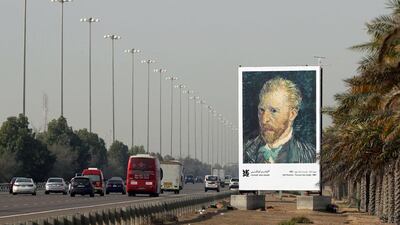 "I quickly realised that the forced intrusion was indeed the series of billboards depicting the wonderful works of art at the Louvre Abu Dhabi." Chris Whiteoak / The National