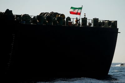 An oil tanker flies the flag of Iran. Reuters