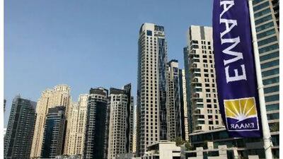 Shares of Emaar Properties were up 2.1 per cent. Paulo Vecina / The National