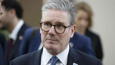 British Prime Minister Keir Starmer waits to meet with French President Emmanuel Macron on the sidelines of the NATO 75th anniversary summit in Washington, DC, on July 10, 2024. AFP