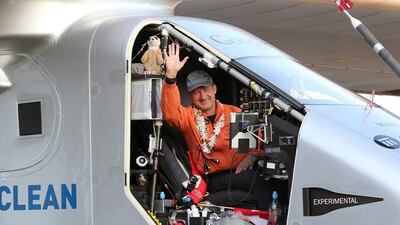 Andre Borschberg, who piloted 'Solar Impulse 2' on eight of the 17 legs of the round-the-world flight.