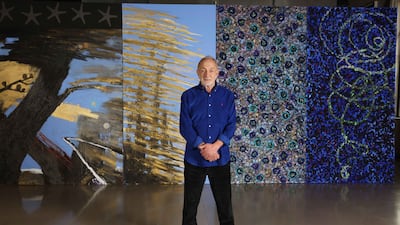 Visual artist Nabil Nahas's installation at Venice spans 45 metres. Photo: Lebanese Visual Art Association