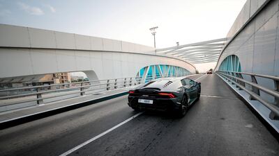 The road bridge over Yas circuit