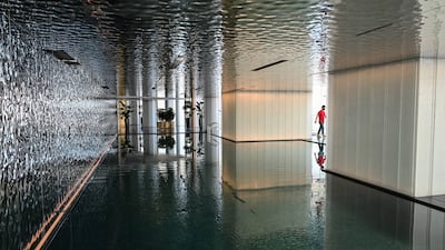 View of the pool in the J Hotel.