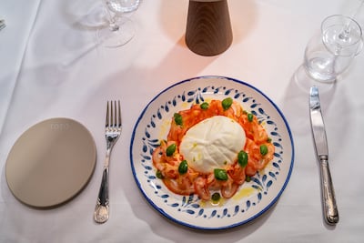 Burrata made from Puglia cheese is a winner. Photo: Toto Abu Dhabi