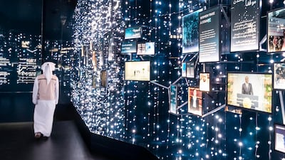 An early visitor enjoys the attractions.