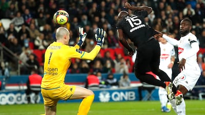 PSG's Danilo Pereira scores the equaliser. EPA