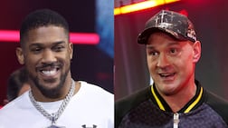 Anthony Joshua, left, is set to face Tyson Fury this November. Getty Images