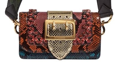 The Patchwork bags feature a variety of prints, textures, skins and colours, and no two pieces are the same. Courtesy of Burberry