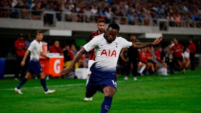 Georges-Kevin N'Koudou scored Tottenham Hotspur's winner against AC Milan. AFP