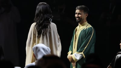 Abdul Rahman Al-Rais looks delighted